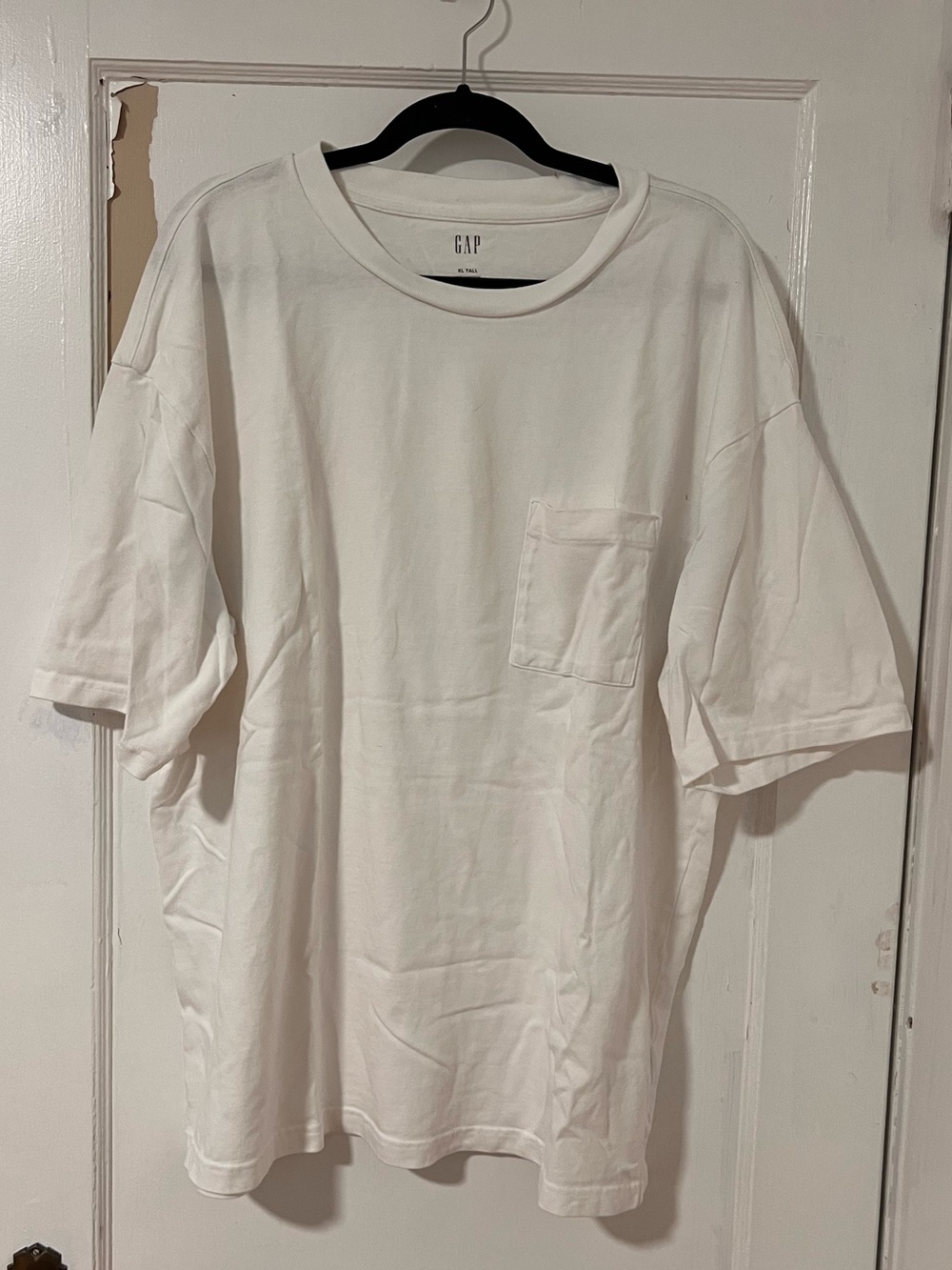 GAP Men's White Pocket T-Shirt, XL Tall